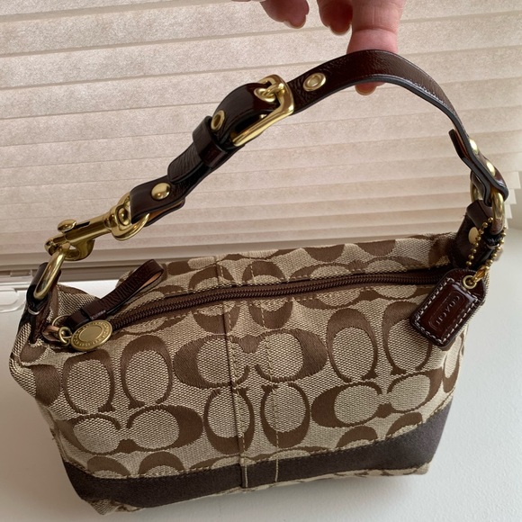 Coach Handbags - Coach Stripe Demi Bag with Signature Jacquard